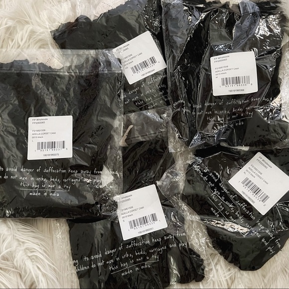 Free People Adella Corset Cami in Black - Picture 5 of 5